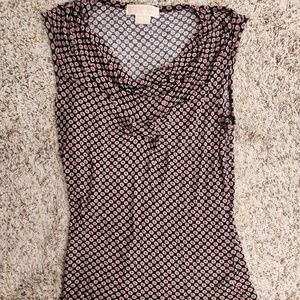 Michael Kors Blouse Printed Petite Slouch Medium
